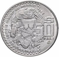 Купить Мексика 50 песо (pesos) 1982