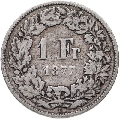 купить Швейцария 1 франк (franc) 1877