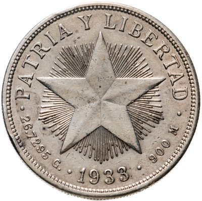 купить Куба 1 песо (peso) 1933