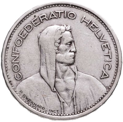 купить Швейцария 5 франков (francs) 1931-1969