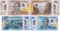купить АНГОЛА - набор банкнот (2 шт) 200 + 500 Кванз Кванза 2020 года new UNC полимер
