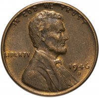 Купить США 1 цент 1946 D