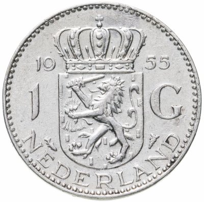 купить Нидерланды 1 гульден (gulden) 1955