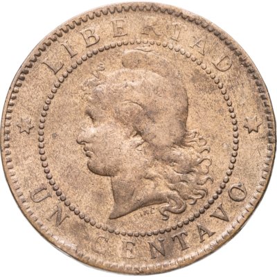 купить Аргентина 1 сентаво (centavo) 1884