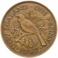 купить Новая Зеландия 1 пенни 1947
