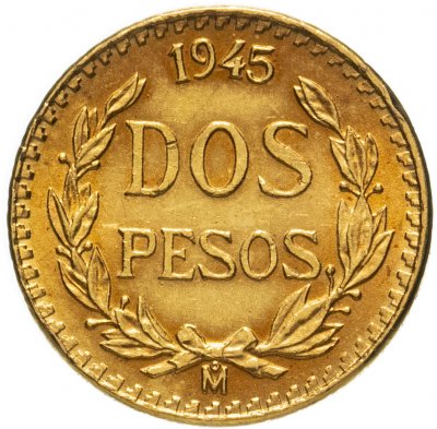 купить Мексика 2 песо (pesos) 1945