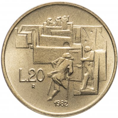 купить Сан-Марино 20 лир 1982 "Социальные достижения"