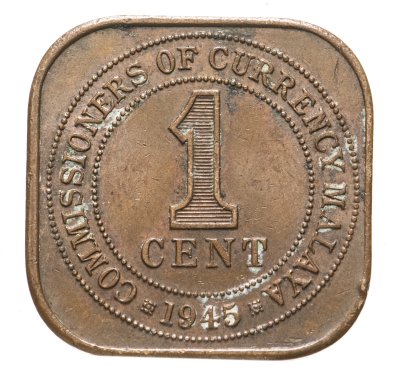 купить Малайя 1 цент (cent) 1945
