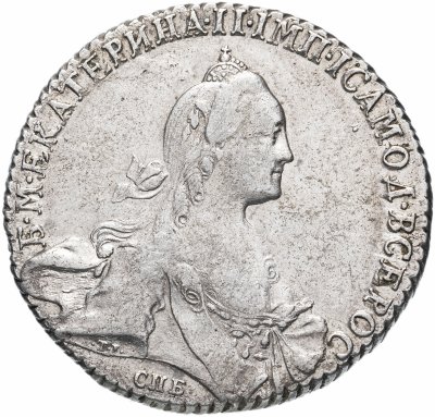 купить 1 рубль 1769 года СПБ-TI-СА