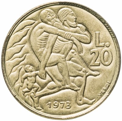 купить Сан-Марино 20 лир 1973