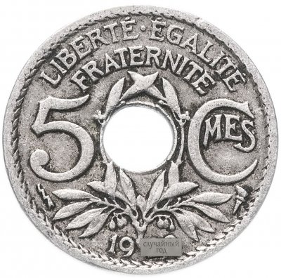 купить Франция 5 сантимов 1920-1938
