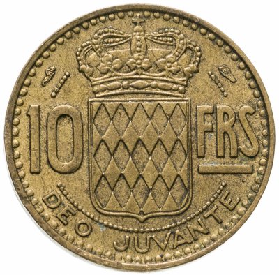купить Монако 10 франков (francs) 1951