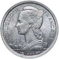 купить Реюньон (заморский регион Франции) 1 франк 1948