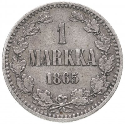 купить Финляндия 1 марка (markka) 1865