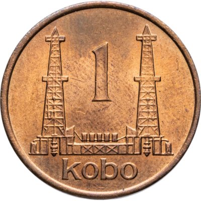 купить Нигерия 1 кобо (kobo) 1974