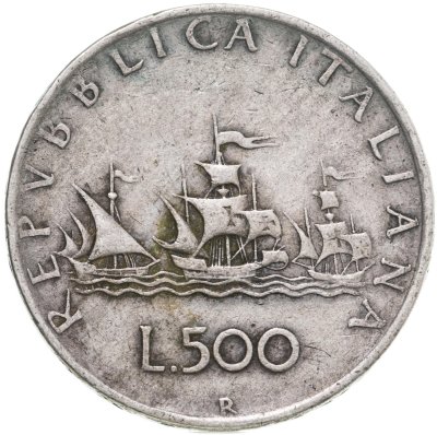 купить Италия 500 лир (lire) 1960