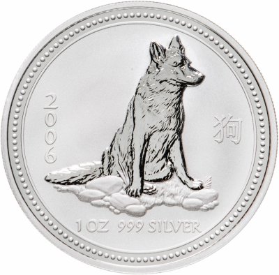 купить Австралия 1 доллар 2006 "Восточный календарь. Год собаки"