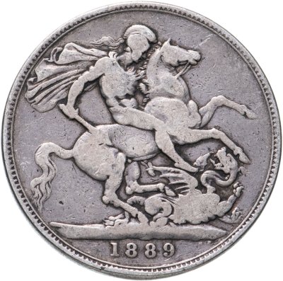 купить Великобритания 1 крона 1889 с портретом Королевы Виктории