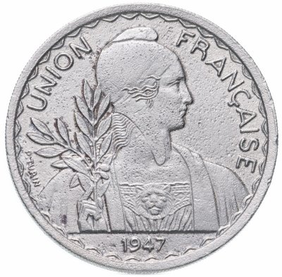 купить Французский Индокитай 1 пиастр (piastre) 1947