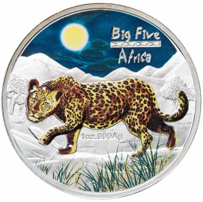 купить Конго 240 франков 2008 "Большая пятёрка Африки - Леопард"