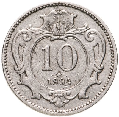 купить Австрия 10 геллеров (heller) 1894