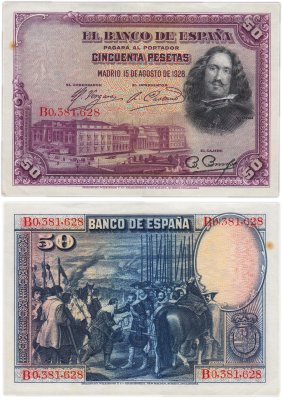 купить Испания 50 песет 1928 (Pick 75)