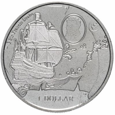 купить Британские Виргинские острова 1 доллар (dollar) 2015 475 лет со дня рождения Френсиса Дрейка