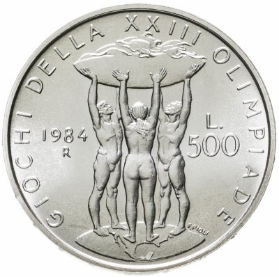 купить Италия 500 лир 1984 "XXIII летние Олимпийские Игры, Лос-Анджелес"