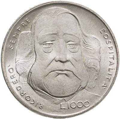купить Сан-Марино 1000 лир (lire) 1982 "100 лет со дня смерти Джузеппе Гарибальди"