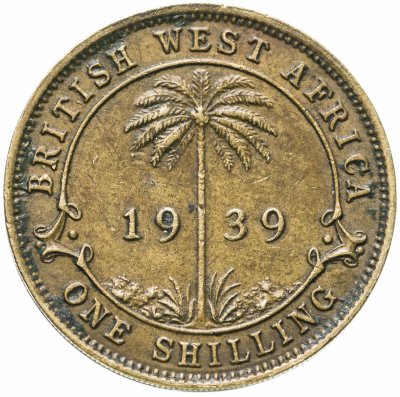 купить Британская Западная Африка 1 шиллинг 1939