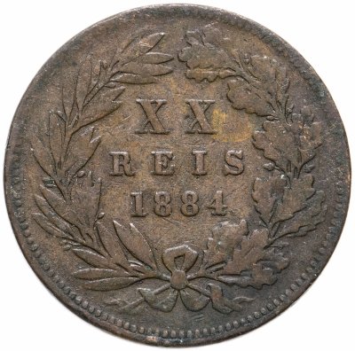 купить Португалия 20 рейс 1884