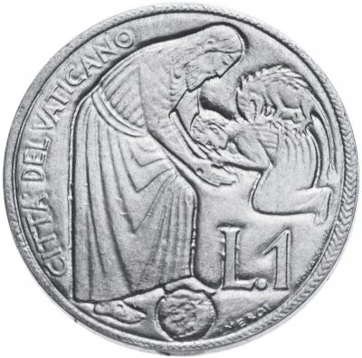 купить Ватикан 1 лира (lira) 1975 "Лето Господне"