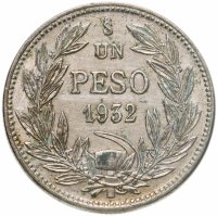 купить Чили 1 песо (peso) 1932