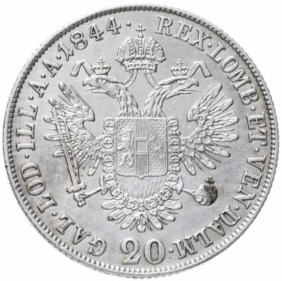 купить Австрия 20 крейцеров (kreuzer) 1844 С
