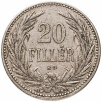 купить Австро-Венгрия 20 филлеров (filler) 1893, монета для Венгрии