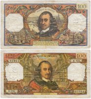 купить Франция 100 франков 1973 Corneille (Пьер Корнель) Type (Pick 149d) 03.05.1973