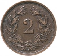 Купить Швейцария 2 раппена (rappen) 1919