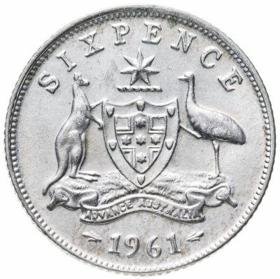 купить Австралия 6 пенсов (pence) 1961