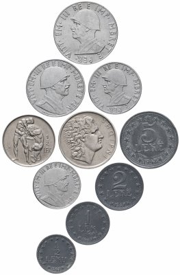 купить Албания набор из 10 монет 1926-1947
