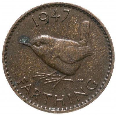 купить Великобритания 1 фартинг (farthing) 1947