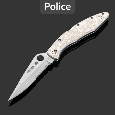 купить Складной нож Spyderco Police (C07PS), сталь VG-10, рукоять сталь