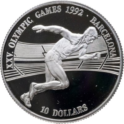 купить Острова Кука 10 долларов (dollars) 1990 XXV Летние Олимпийские игры, Барселона 1992