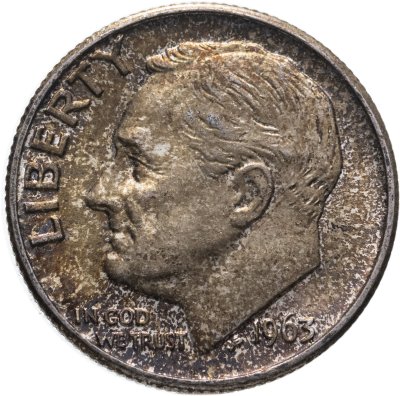 купить США 10 центов (дайм) 1963 "Silver Roosevelt Dime (Рузвельт)"