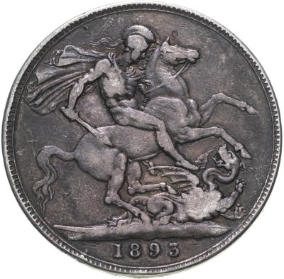 купить Великобритания 1 крона (crown) 1893