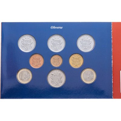 купить Андорра набор из 7 монет 2003 г + 1 евро Италии и Греции, в буклете