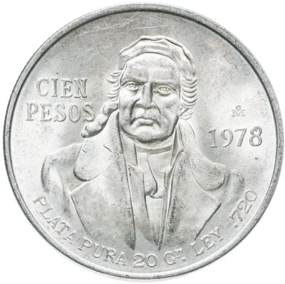 купить Мексика 100 песо (pesos) 1978
