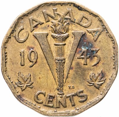 купить Канада 5 центов (cents) 1943