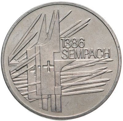 купить Швейцария 5 франков (francs) 1986 "500 лет битве при Земпахе"