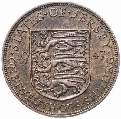 купить Джерси 1/12 шиллинга (shilling) 1947