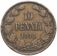 купить 10 пенни (pennia) 1911